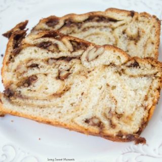 This moist butterscotch Chocolate Babka recipe is soft, delicious, and has a crunchy addition of pecans. Enjoy this babka for breakfast, brunch or dessert.