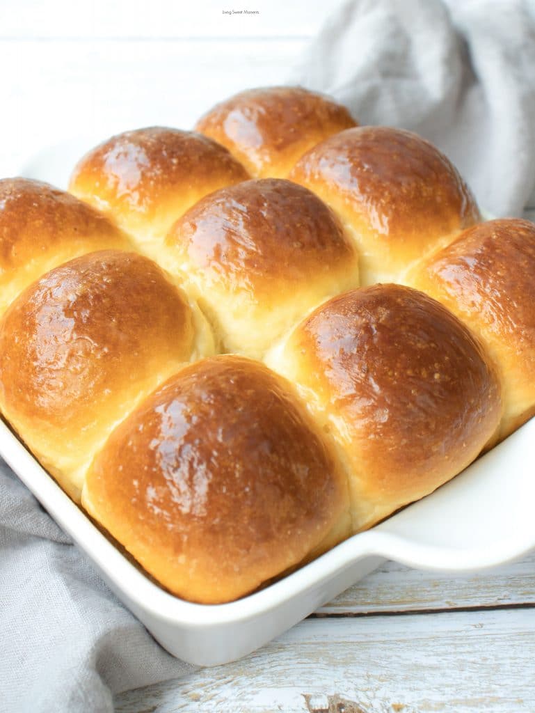 Condensed Milk Bread Rolls - Living Sweet Moments