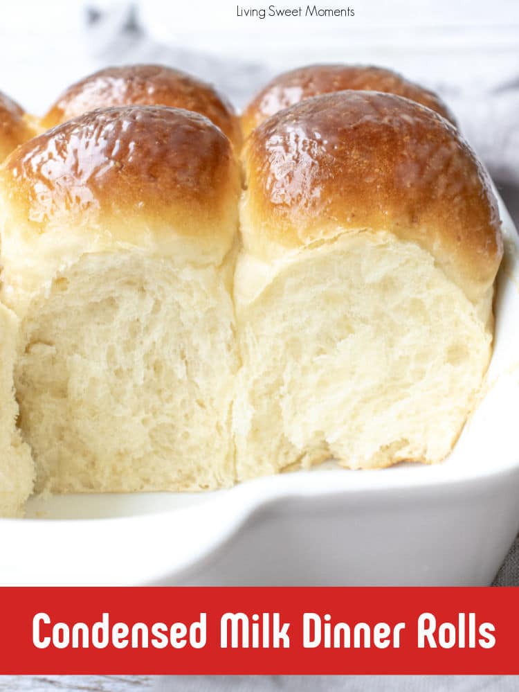 Condensed Milk Bread Rolls - Living Sweet Moments