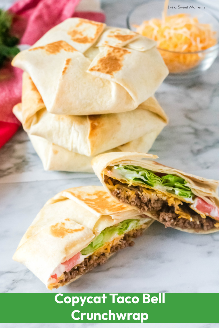Skip the drive thru lane and enjoy a delicious meal at home. This Copycat Taco Bell Crunch Wrap recipe is easy to make, healthier and ready in no time.