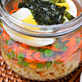 DIY Cup Of Noodles: Here's a DIY way to get your noodles fix while also upgrading it to be more delicious and packed with fresh ingredients. Easy and delish