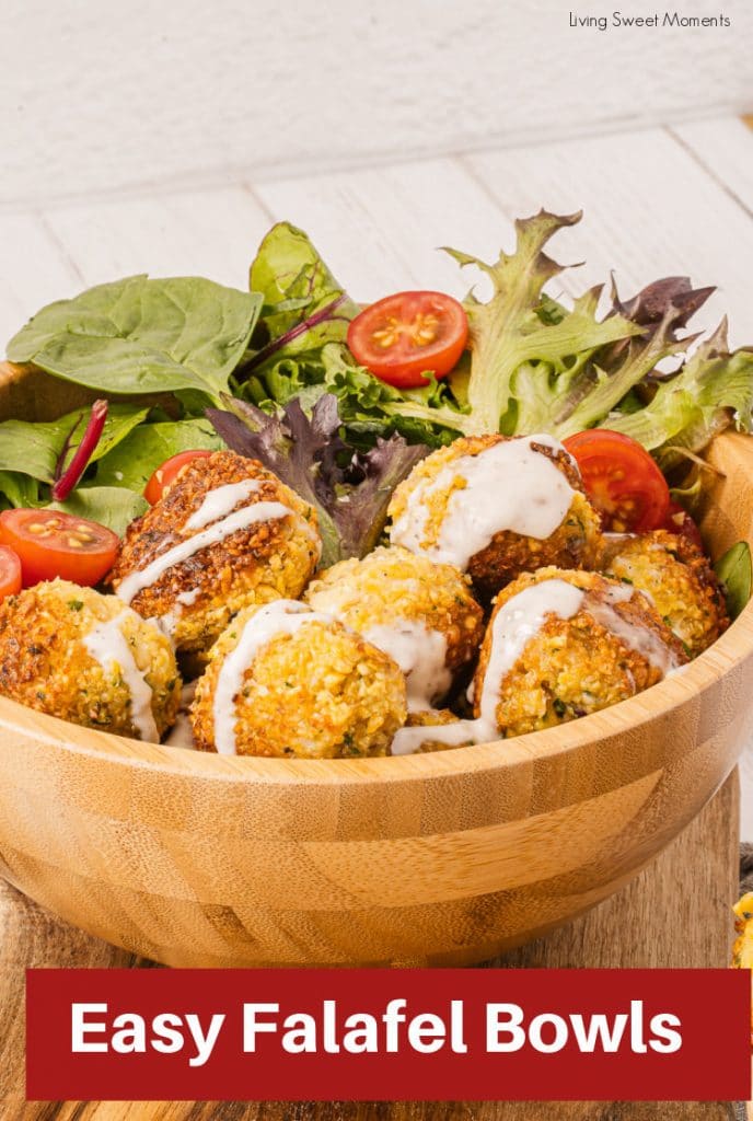 Delicious and hearty ! These easy falafel bowls are served with veggies, and make the perfect vegan quick lunch. 