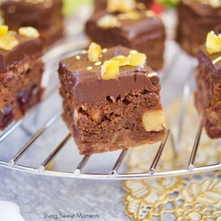 The only dessert you need! These delicious Cranberry Orange Brownies are swirled and baked with fudge batter and then topped with chocolate icing.