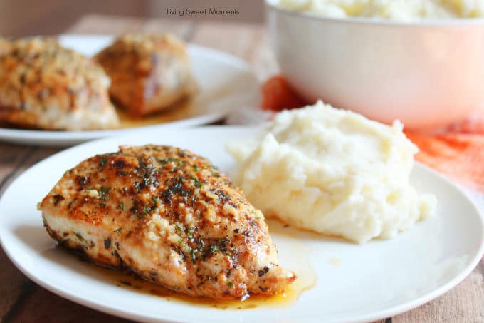 Get dinner on the table in 30 minutes or less with this delicious Garlic Butter Skillet Chicken. Easy to make and family friendly.