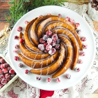 This Gingerbread Bundt Cake With Vanilla Glaze is moist, easy to make and delicious. The perfect Holiday dessert for parties, Breakfast and even brunch. Yum