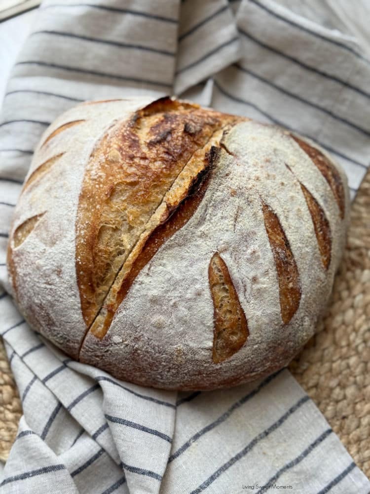Bake Tartine-style, high-hydration sourdough with open crumb and crackly crust. Timeline, tools, variations, troubleshooting + FAQs.