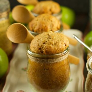 Apple Honey Cake In A Jar: celebrate rosh hashanah with these delicious & moist apple honey cakes in a jar. Give them out as gifts or serve them for dessert