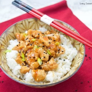 This delicious Asian Sesame Instant Pot Chicken recipe is made in the pressure cooker for only 5 minutes. Perfect for a quick weeknight dinner idea.