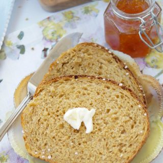This easy and delicious Irish Oatmeal Bread recipe is made with steel cut oats, yeast, and molasses. Perfect for toast, sandwiches, & everything in between.