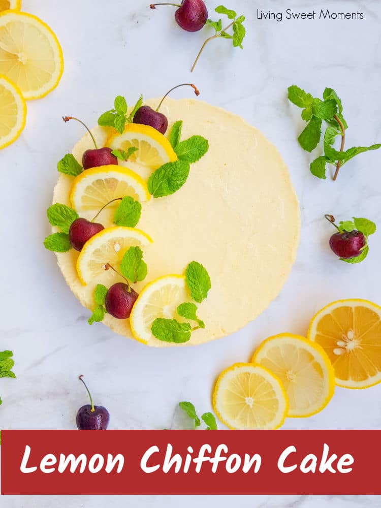 This delicious Lemon Chiffon Cake recipe is my favorite. It's light & tender while still retaining moisture. Perfect to serve with tea.