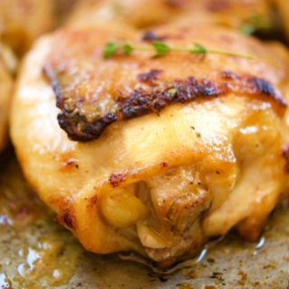 This easy and delicious Maple-Mustard Chicken Thighs recipe is broiled to perfection and made in 15 minutes or less. Perfect for a quick weeknight dinner.