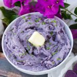 These beautiful blue mashed potatoes feature amazing color with the same texture and taste you enjoy in your favorite potatoes. A cool & unique side dish
