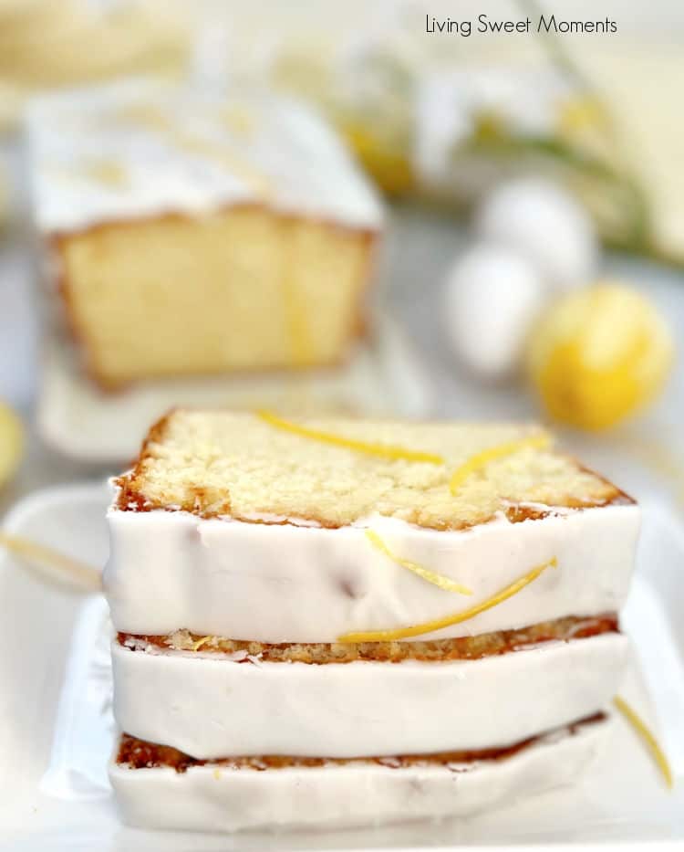 This delicious and moist lemon loaf is super easy to make and is drizzled with lemon syrup and tangy lemon icing. Perfect with tea or coffee