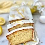 This delicious and moist lemon loaf is super easy to make and is drizzled with lemon syrup and tangy lemon icing. Perfect with tea or coffee