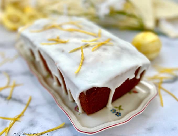 This delicious and moist lemon loaf is super easy to make and is drizzled with lemon syrup and tangy lemon icing. Perfect with tea or coffee