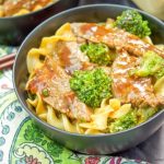 These delicious Beef And Broccoli Noodles are the perfect quick weeknight dinner recipe since they're ready in 20 minutes or less. Kid approved too!
