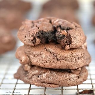 These fudgy sourdough chocolate espresso cookies are rich, chewy, and deeply chocolatey, with zero sourness or coffee taste!