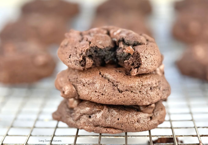 These fudgy sourdough chocolate espresso cookies are rich, chewy, and deeply chocolatey, with zero sourness or coffee taste!