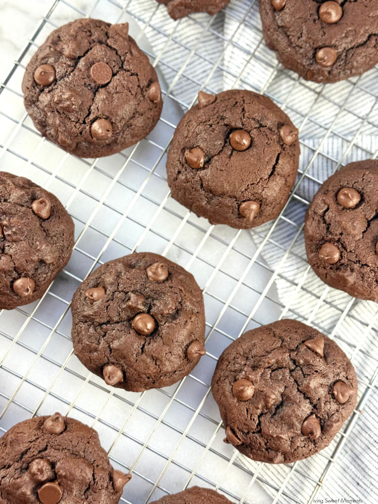 These fudgy sourdough chocolate espresso cookies are rich, chewy, and deeply chocolatey, with zero sourness or coffee taste!