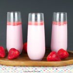 Strawberry Bavarian Cream - delicious and easy to make french strawberry bavarian cream. Perfect filling for cakes, donuts, pastries or just by itself. Yum!