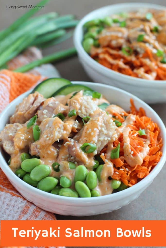 Quick & Easy Teriyaki Salmon Poke Bowl Recipe