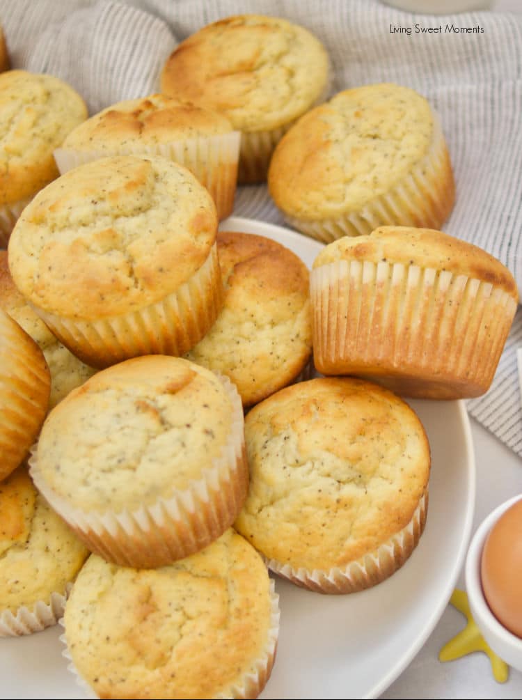 Perfect for breakfast or snacking, these delicate and soft Vanilla Tea Muffins are made with black tea giving it a beautiful & aromatic flavor